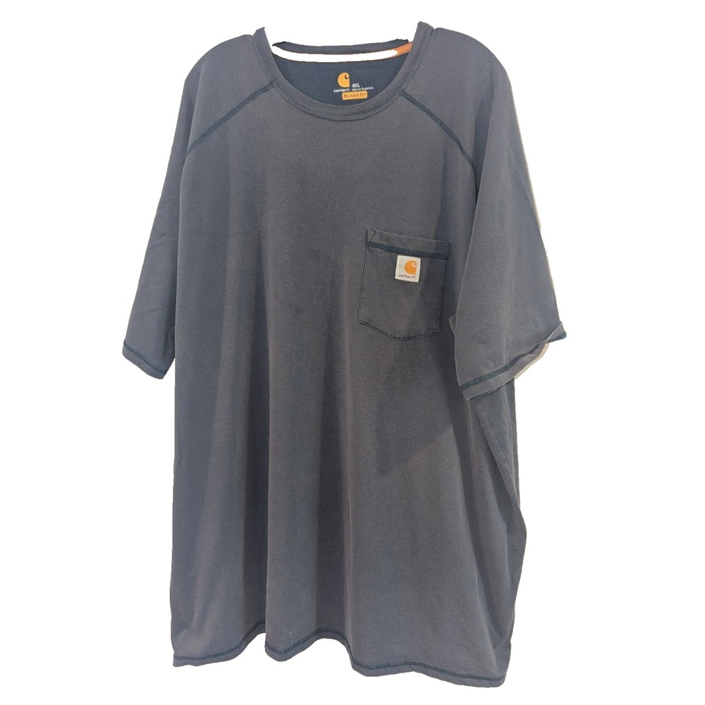 Carhartt Force Relaxed Fit Blue Short Sleeve T-Shirt 4XL Men's 100410‎ Pocket
